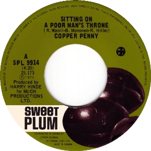 Copper Penny -- Sitting on a Poor Man's Throne / Bad Manners - 7