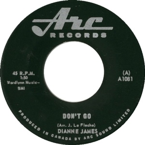 Dianne James -- Don't Go / The Time Has Come - 7