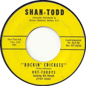 Hot Toddys -- Rockin' Crickets / Shakin' And Stompin' - 7
