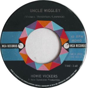 Howie Vickers - Uncle Wiggley / Come Away Melinda - 7