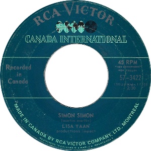 Lisa Taan -- Simon Simon / No One 'Cep' Me - 7