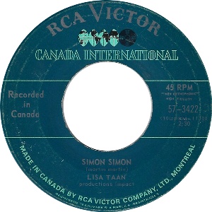 Lisa Taan -- Simon Simon / No One 'Cep' Me - 7