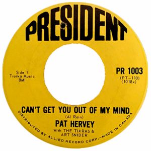 Pat Hervey -- Can't Get You Out of My Mind / Givin' In - 7