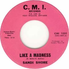 Sandi Shore · Like A Madness / Until You're Home Again - 7