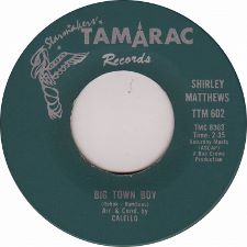 Shirley  Matthews -- Big Town Boy / (You Can) Count On That - 7