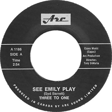 Three to One - See Emily Play / Give Me Love - 7